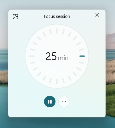Focus Timer Windows 11