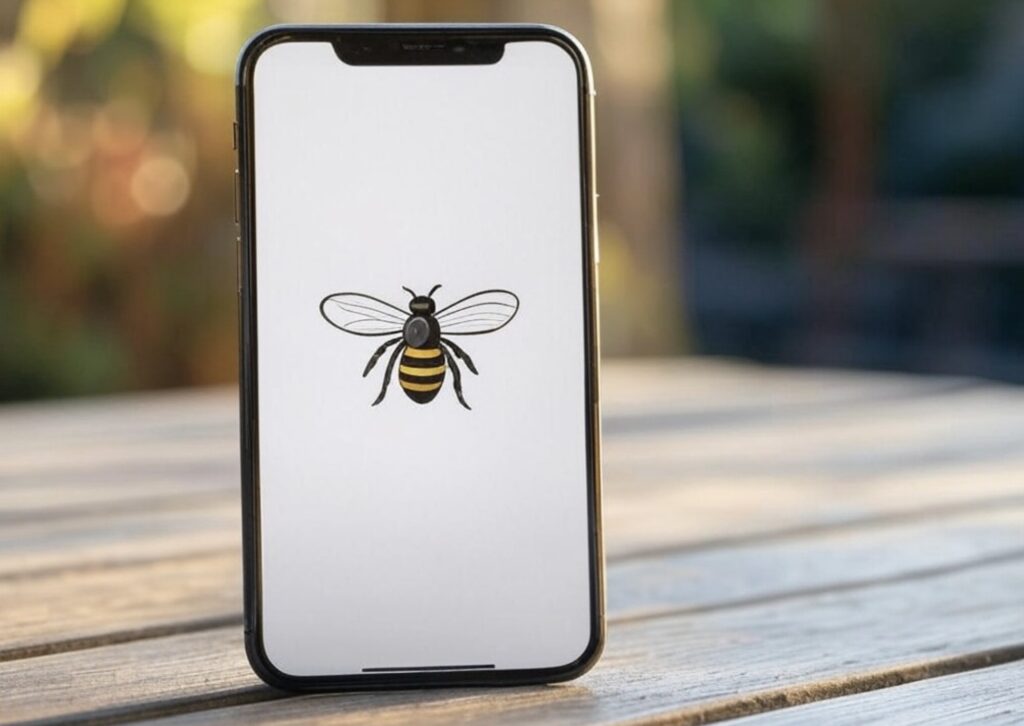 Bee icon on iPhone